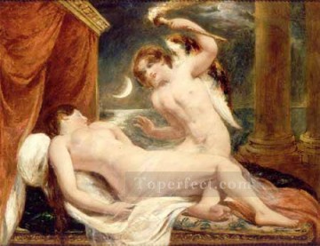  cuerpo Lienzo - Cupido y Psique cuerpo femenino William Etty
